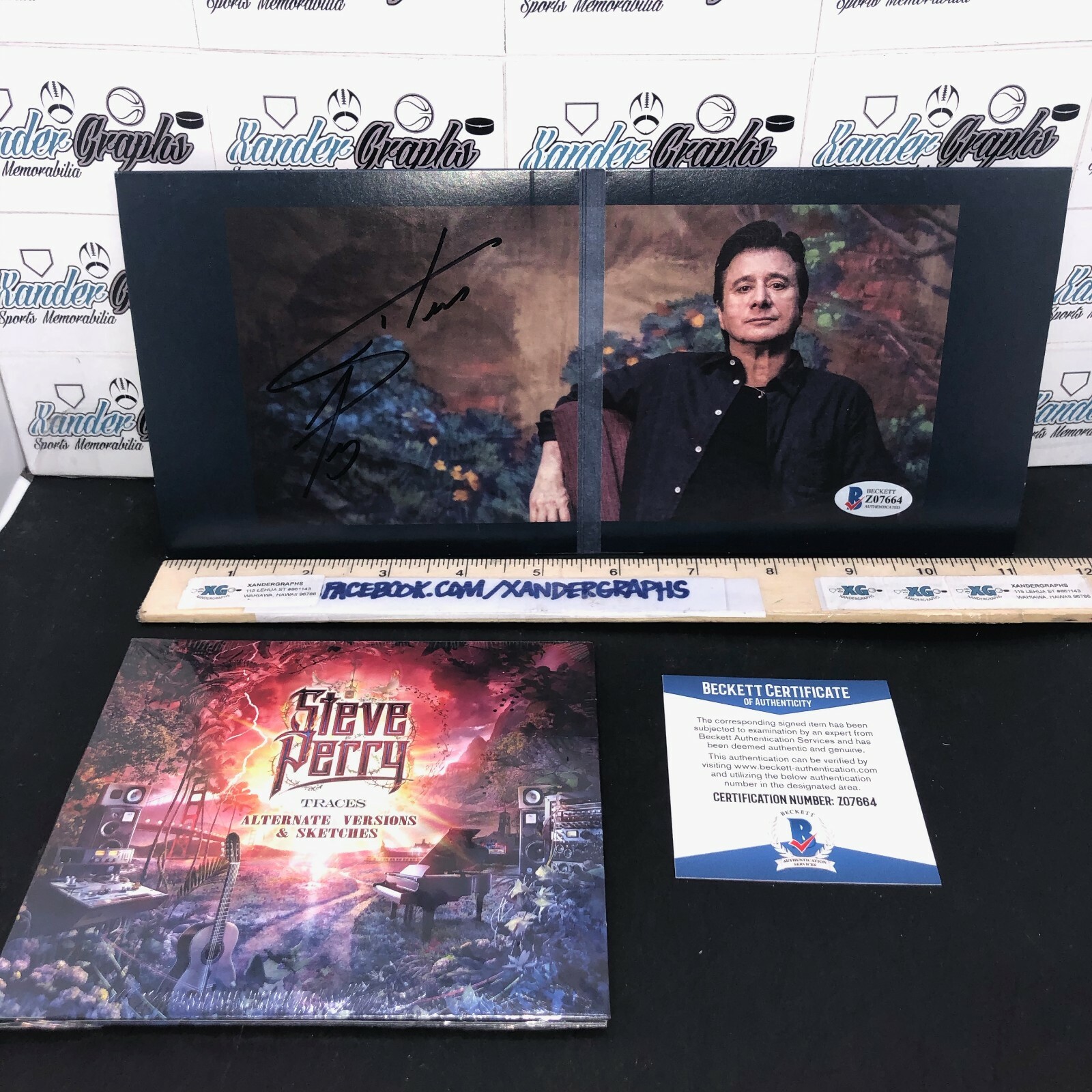 STEVE PERRY JOURNEY SIGNED AUTOGRAPHED TRACES CD ALBUM SLEEVE-BECKETT ...