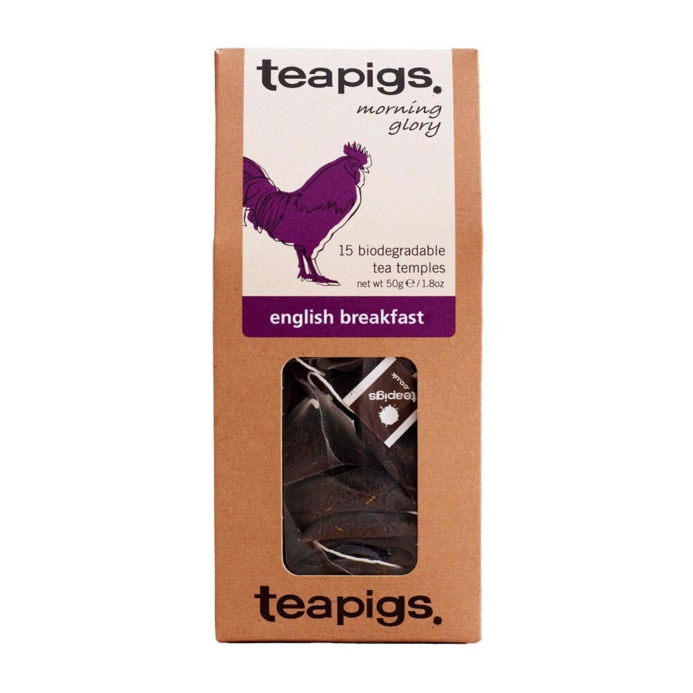 teapigs English Breakfast Black Tea, 50 Count, Biodegradable Tea Bags, Assam,...