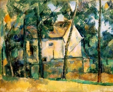 100%handmade oil painting Reproduction,House and Trees by Paul Cezanne PC121