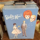 1964 Vintage BARBIE and KEN Doll Carrying Case by Mattel - Double Cover