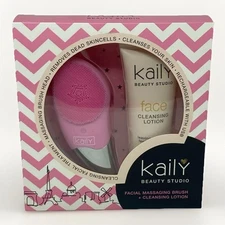 Kaily Beauty Rechargeable Massaging Facial Brush + Cleansing Lotion Vegan