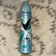 Degree Ultra Clear Dry Spray   Black And White Deodorant Women 3.8 oz 