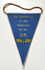Wimpel Erinnerung Dienstzeit DR Bahnhof G&uuml;sten