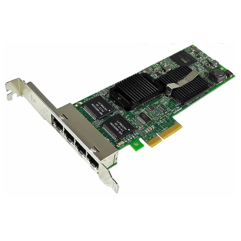 Intel PRO/1000VT Quad Port PCIe Gigabit Ethernet Server Adapter Dell P/N 0H092P