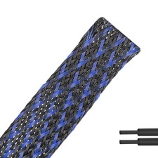PET Expandable Braided Sleeving Wire Loom 1/2 Inch Cable Wrap Cable Sleeve Wi...
