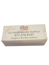 U.S. Hardware Supply USHS Hinged 4-Number Lock Keybox New