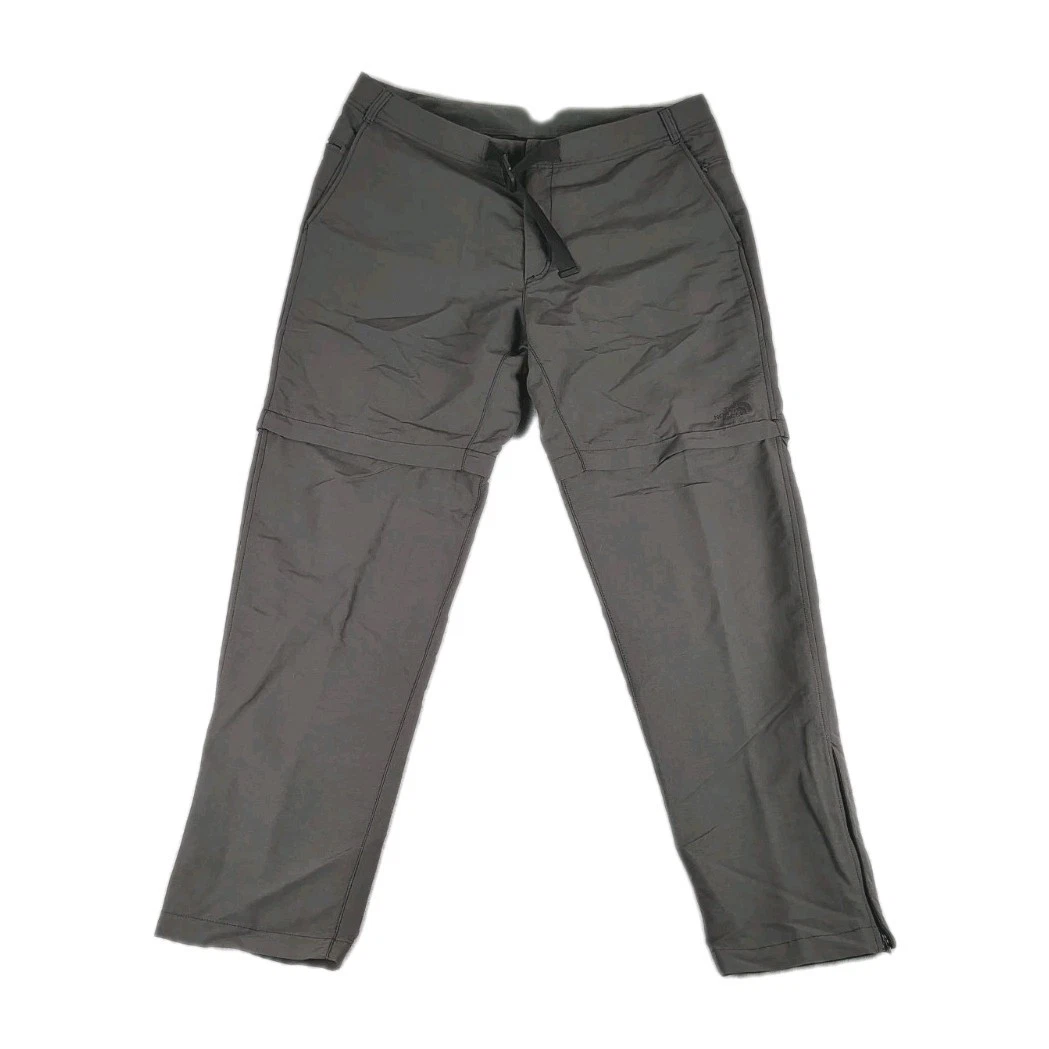 North Face Pants Paramount Trail Convertible Belted Zip Off Men's 38 x 32 Gray