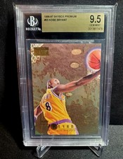 1996-97 Skybox Premium Kobe Bryant Rookie Card RC #55 HOF NBA LA Lakers BGS 9.5. rookie card picture