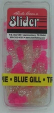 Charlie Brewer CBPFG30-1 Crappie Slider Grub 1" Color Pink Clear 15CT
