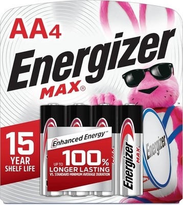 Energizer E91BP-4 AA Alkaline Batteries - 4 Count