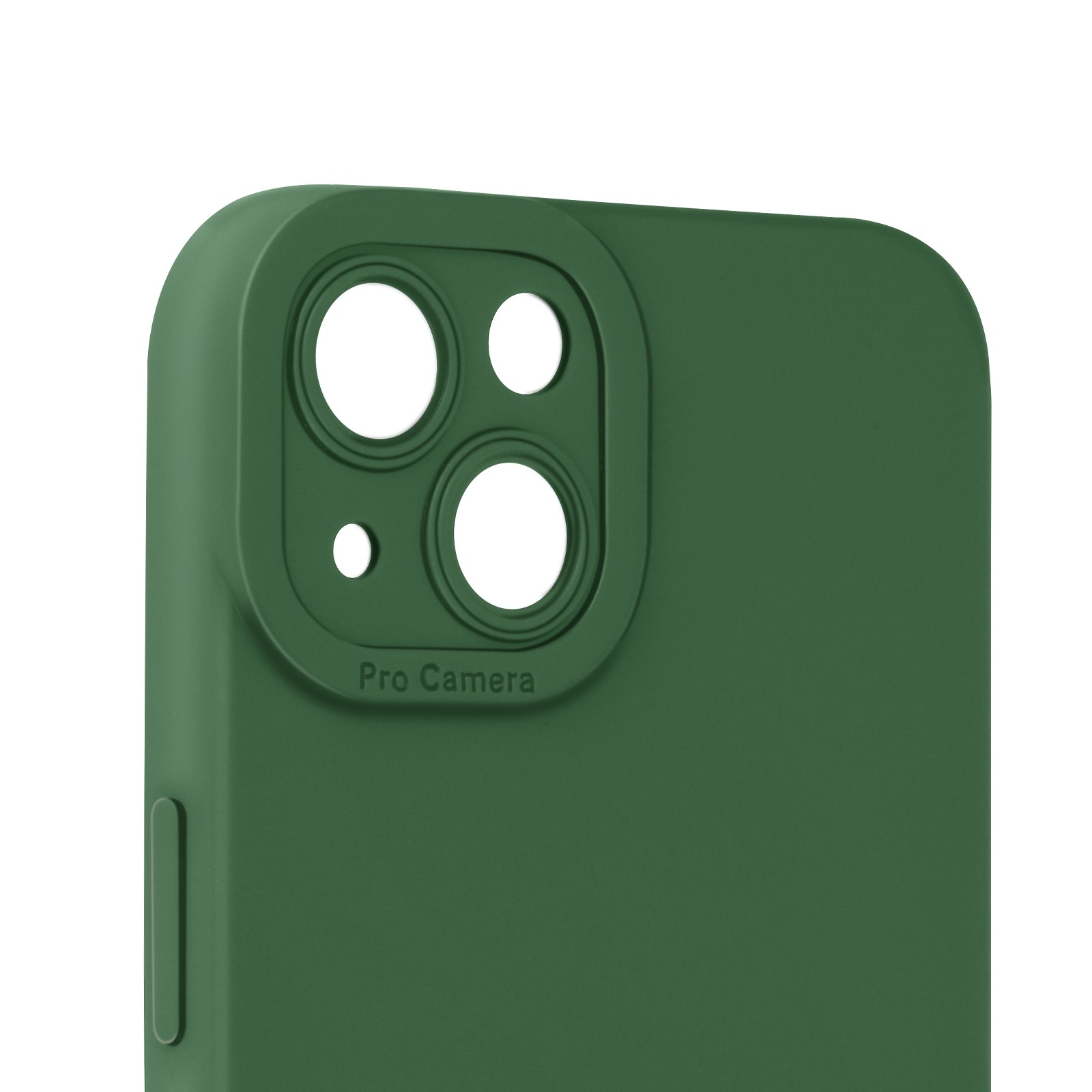 Coque silicone vert iPhone 13 Avizar SoftGlow pour éviter les rayures de l'appareil photo