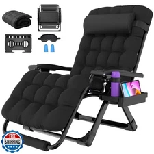 Suteck Oversized Zero Gravity Chair,33In XXL Outdoor Recliner Cha