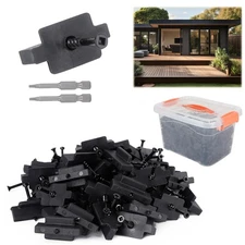 600PCS Hidden Fasteners Composite-Deck - Universal Nylon Composite Decking Fa...