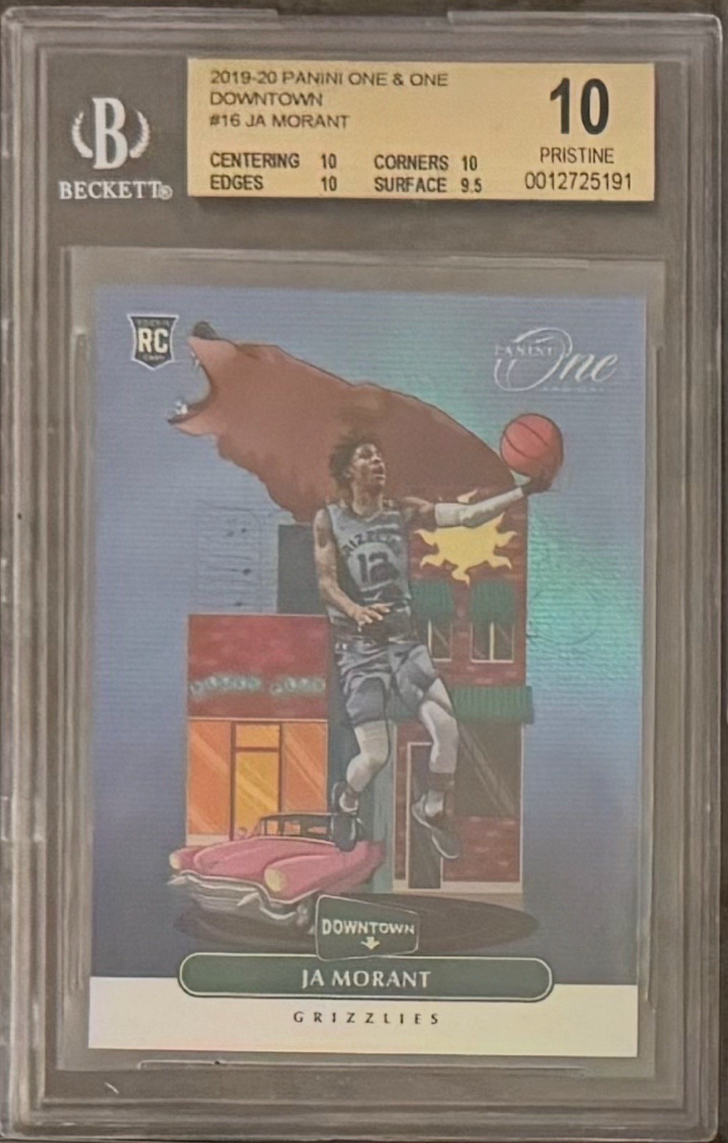 2019-20 Panini One and One - Downtown Ja Morant #16 (RC) BGS PRISTINE 10