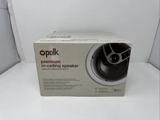Polk Audio IC60 2 Way In Ceiling Speaker Indoor Home Audio White Great Sound NEW