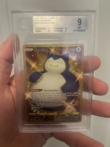 2021 Pokémon BGS 9 Snorlax SCR Chilling Reign Sword And Shield #224