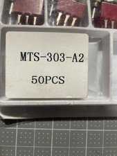 50 pcs ON/OFF/ON MTS-303-A2 3PDT 3 Way 9 Pin Mini Toggle Switch 6A 125V 2A 250V