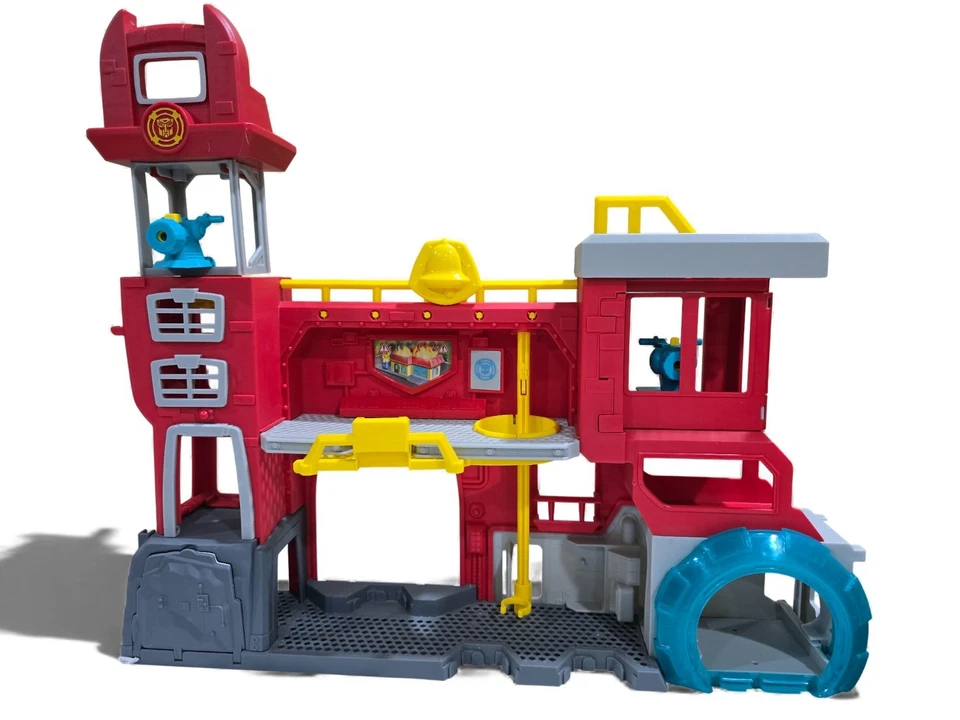 Transformer Rescue Bots Griffin Rock Firehouse Headquarters + Dr. Morocco, Shark - Image 2 of 4