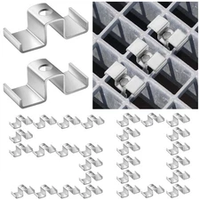 MorningRo 50 Pcs Saddle Clips for Grating 316 Stainless Steel Bar Grating Cli...