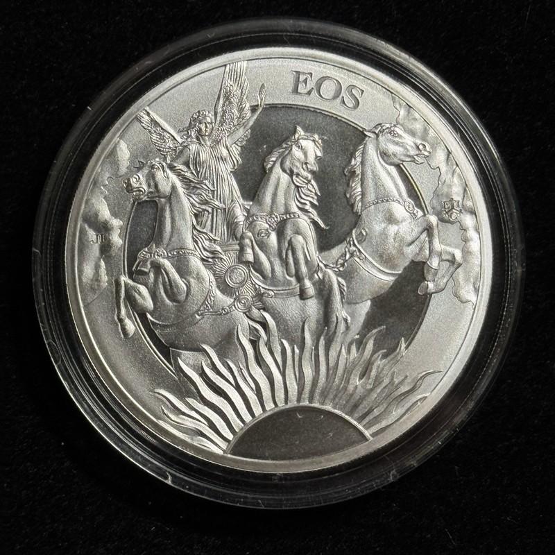 2023 St. Helena Eos & Horses £1 1 Oz .999 Silver Coin Charles III
