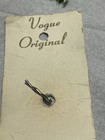 Vtg Vogue Gold And Silver Tone Pierced Layered Concave Button Branches Floral — photo 3