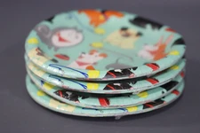 Creative Converting Dog Party Dessert Plates, 8 Count, Blue, 7" (Pack of 4)