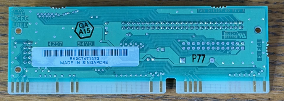 ADAPTEC  AVA-1502I S8 INTERNAL SCSI ISA Card Legacy Host Adapter Computer Part - Image 3 of 3