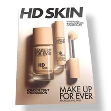 Make Up For Ever HD Skin Foundation & Concealer 2.2N 1.4Y 2N26 1N14 Sample Card