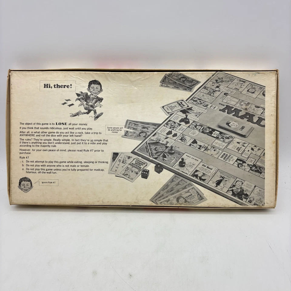 VINTAGE The Mad Magazine COMPLETE Parker Brothers 1979 Classic Board Game - Image 2 of 4