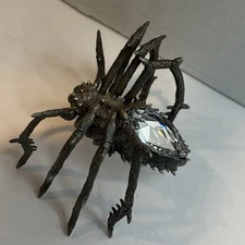 Vintage Rawcliffe Pewter Jeweled Spider -RARE- Fantasy/Halloween