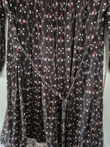 Miss Selfridge Women's Floral Boho Dress Size 12 - Black & White Contrast Trim - - Picture 4 of 4