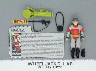 Sneak Peek V1 G.I. Joe 1987 Hasbro Vintage Action Figure