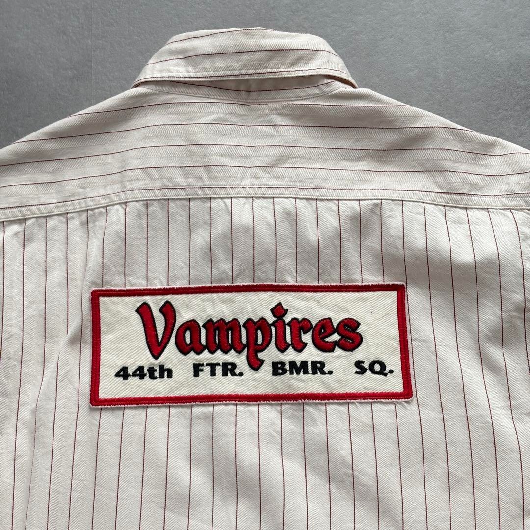 BUZZ RICKSONS Herringbone Striped Work Shirt Size… - image 6