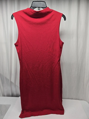 VETEMENTS Abito tubino senza maniche B. Moss rosso brillante donna taglia Large