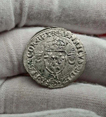 HENRI II , Douzain aux croissant 1551 M - Photo 1/2