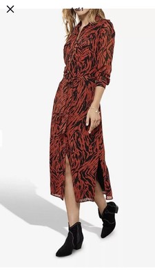 mint velvet orange dress