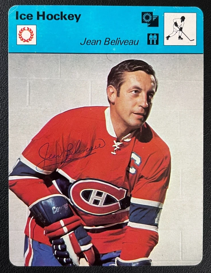 Jean Beliveau подписанный '77 Sportscaster #10-14 JSA с сертификатом подлинности HOF '72 M. Canadiens NHL! - Изображение 2 из 4