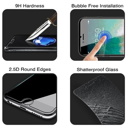 3 x Pieces - Tempered Glass Screen Protector for LG Aristo 4 Plus /Tribute Royal - Picture 7 of 8