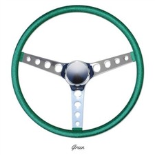 Metalflake Steering Wheel 15 Inch Green Steering Wheel  New Wheel