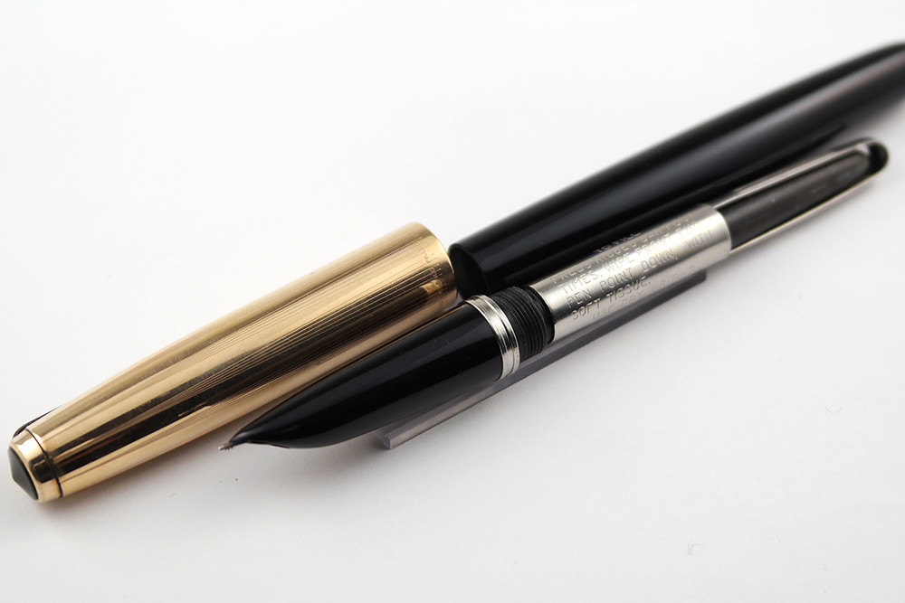 筆記具 Vintage Parker 51 Parker Vintage 51 Aerometric Black W/ 12k Gold Filled Cap