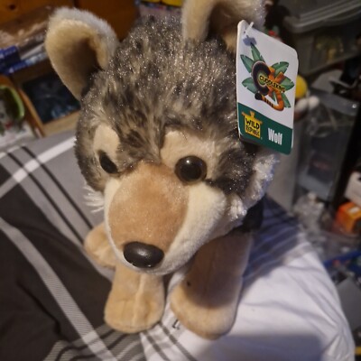 NEU WILD REPUBLIC CUDDLEKINS 12 ZOLL WOLF PLÜSCHTIER KUSCHELTIER TEDDYBÄR