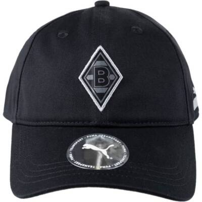 Puma Borussia Mönchengladbach Basecap schwarz BMG Cap verstellbar OSFA Kappe