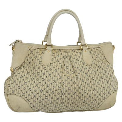 LOUIS VUITTON Monogram Mini Lin Croisette Marina GM Bag 2way M95492 Auth KD103