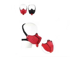 Puppy Dog Head Hood Mask Face Adjustable Muzzle Neoprene Breathable Cosplay SM