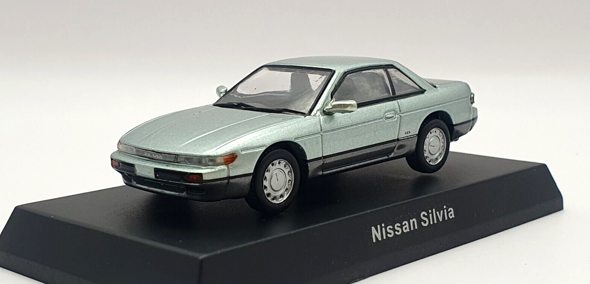 1/64 Kyosho NISSAN SILVIA Q's S13 LIGHT GREEN initial d diecast