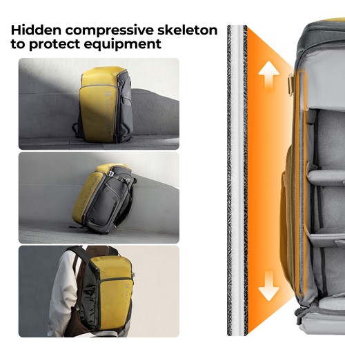 K&F Concept 25L Travel Professional Alpha Backpack Photography Camera Bag Case - Picture 6 of 10