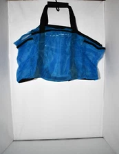 Lifewit Mesh Beach Bag, Large Travel Tote with Zipper and Pockets Blue NWOT