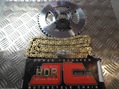 KEEWAY TX 125 TRAIL UPGRADE CHAIN AND SPROCKET KIT IMPROVES TOP END SPEED - Picture 1 of 1