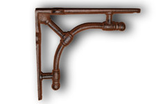 7" x 8" Industrial Pipe Heavy Duty Decorative Shelf Bracket Free Ship B-89