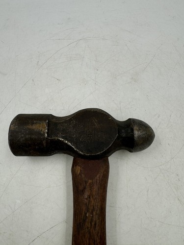 Vintage Plumb Wooden Handle Ball Peen Hammer 1.7lb Total Weight and 14" Long - Picture 2 of 13